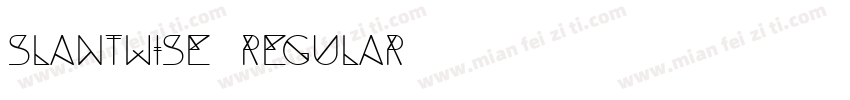 Slantwise Regular字体转换